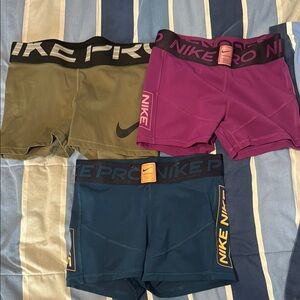 Nike Pro Athletic Shorts Set